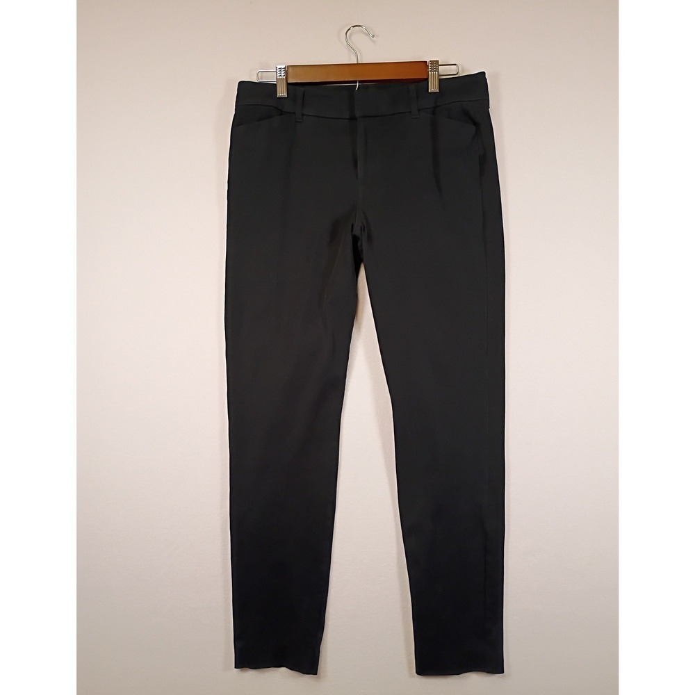 Business Casual Old Navy Womens 10 Tall Black Pixie Never-Fade Slim Pants